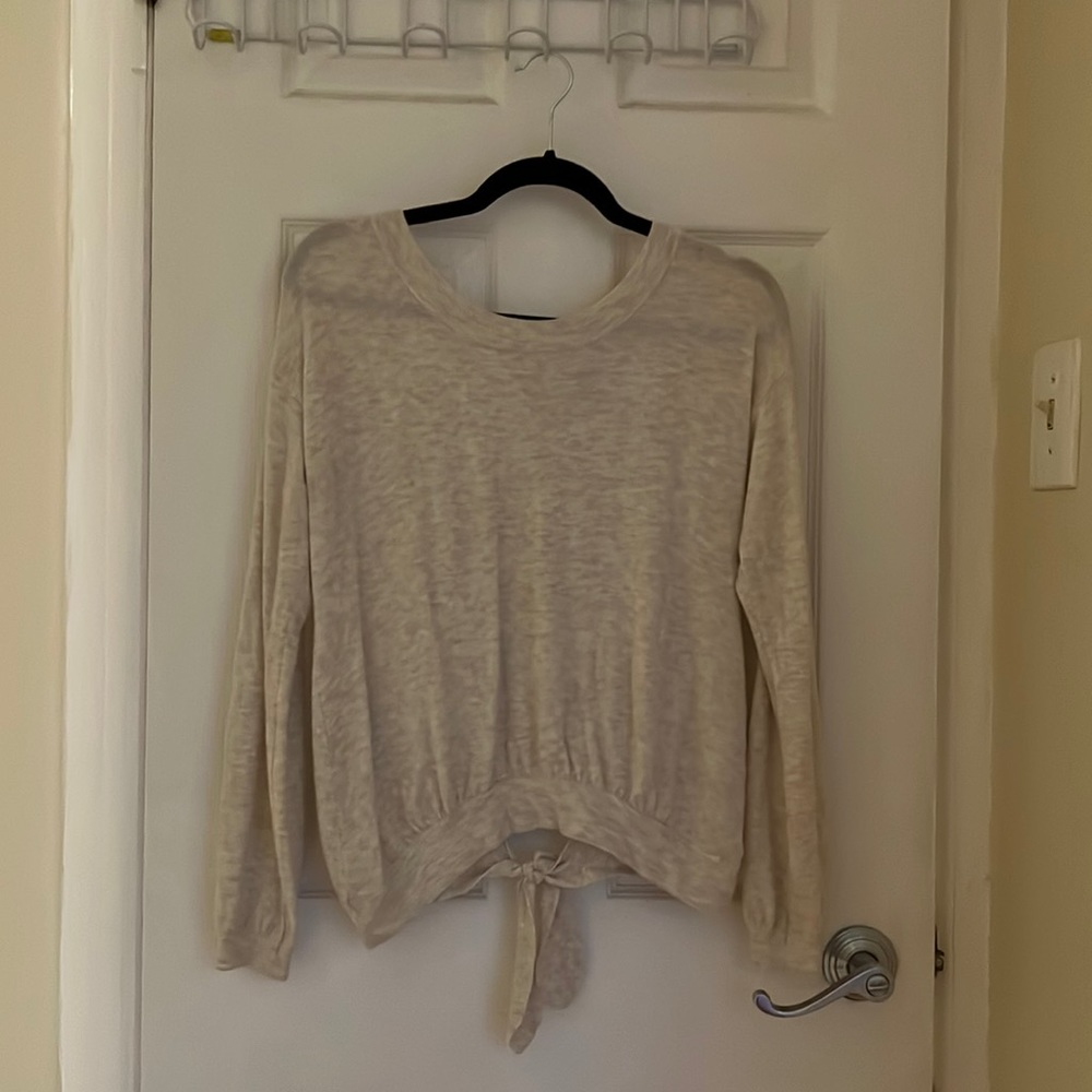 Aerie open back cream sweater